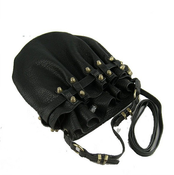 Alexander Wang Diego Buckle Shoulder Bag Black