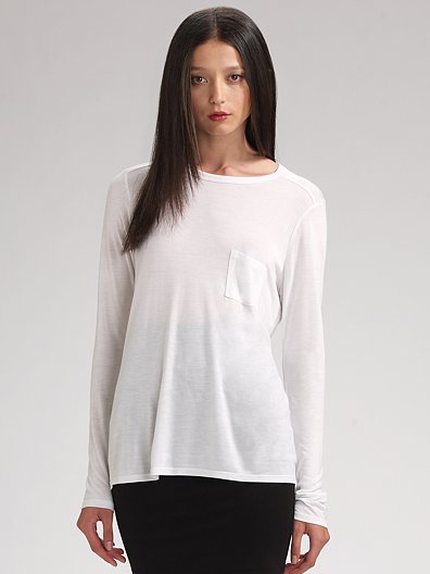 Alexander Wang Pocket Tee Longsleeve T-shirts