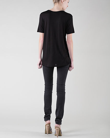 Alexander Wang Classic T-Shirt with Pocket (Black)