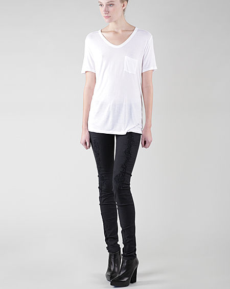 Alexander Wang Classic T-Shirt with Pocket (White)