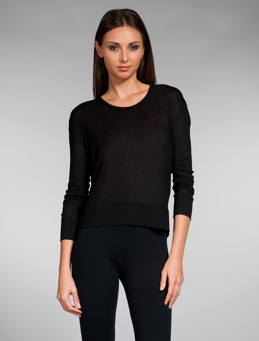 Alexander Wang Cowl Back Crop Rugloos T-shirts