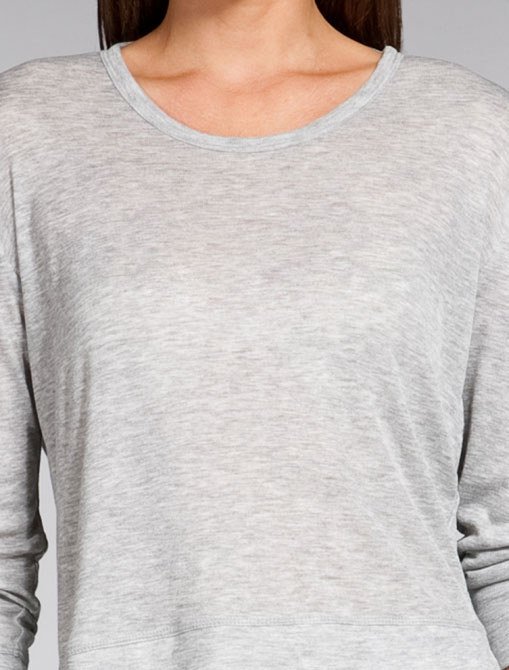 Alexander Wang Cowl Back Crop Rugloos Longsleeve T-shirts