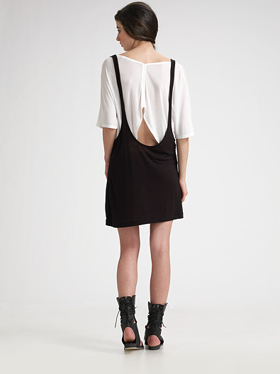 Alexander Wang Knit Jumper U Neck Braces Dress