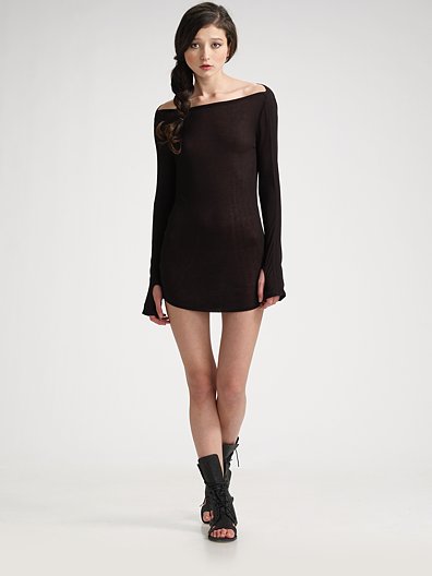 Alexander Wang Knit Closed-fit Dress (Black)