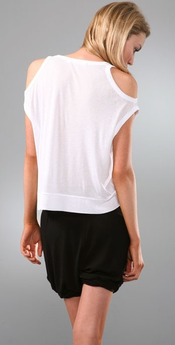 Alexander Wang Tee with Shoulder Cutouts