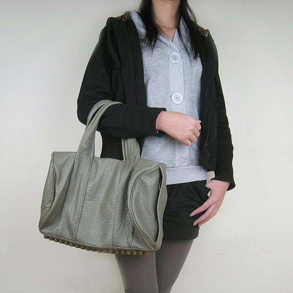Alexander Wang Coco Mini Leather handbag Silver Grey