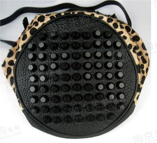 Alexander Wang Diego Buckle Shoulder Bag broze Leopard