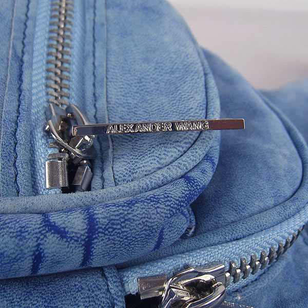 Alexander Wang Donna Zipper Hobo Shoulder Bag earth Blue