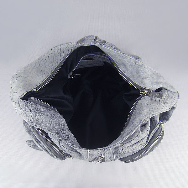 Alexander Wang Donna Zipper Hobo Shoulder Bag Gray