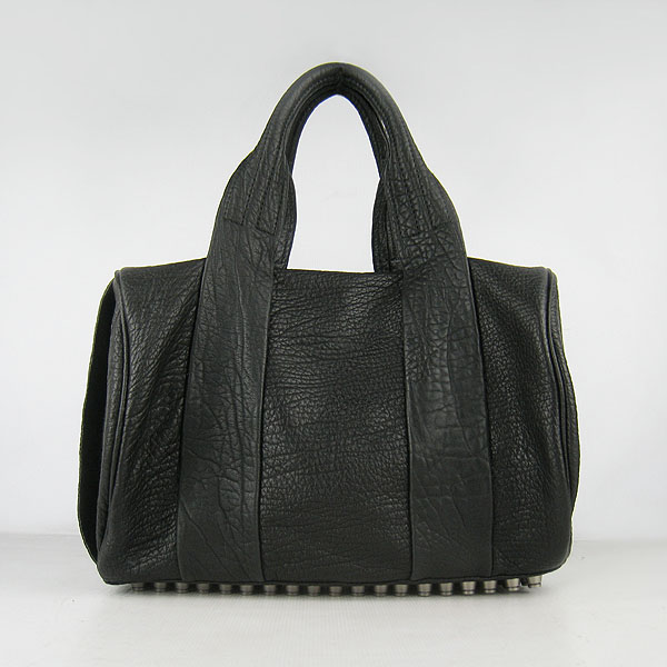 Alexander Wang Coco Mini Leather handbag Black Silver