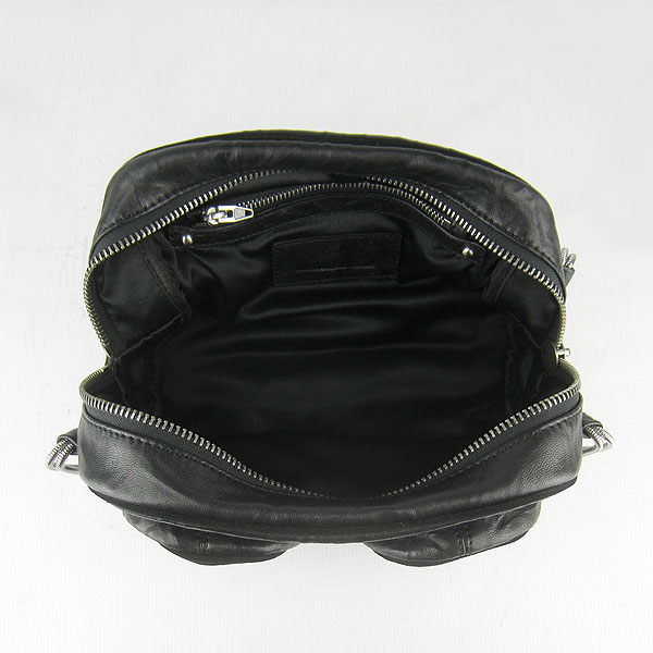 Alexander Wang Brenda Zip Chain Bag Hand Grasp Grain Black