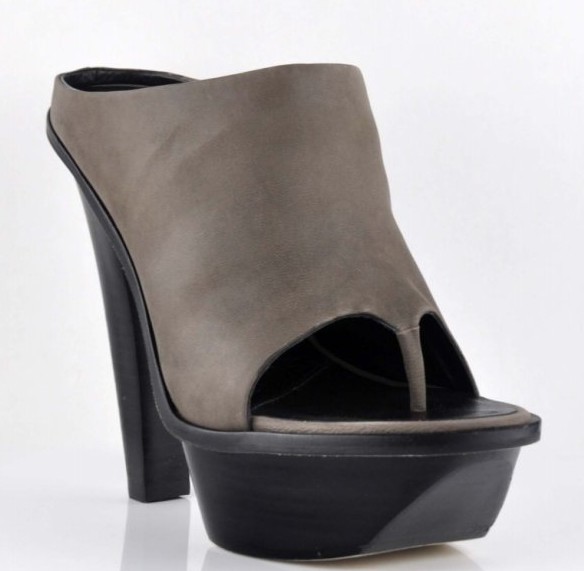 Alexander WangEdita Thong Platform Sandals Gray