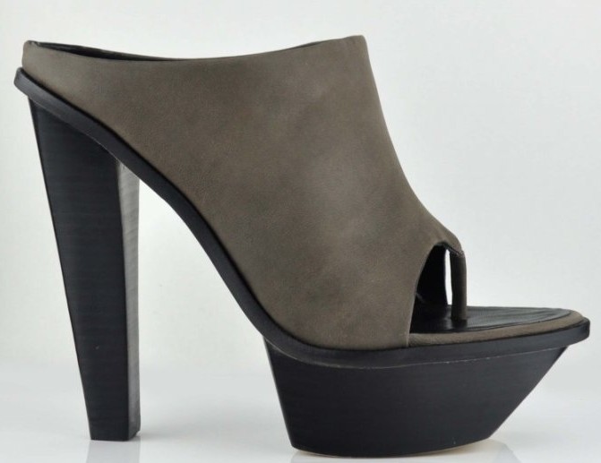 Alexander WangEdita Thong Platform Sandals Gray