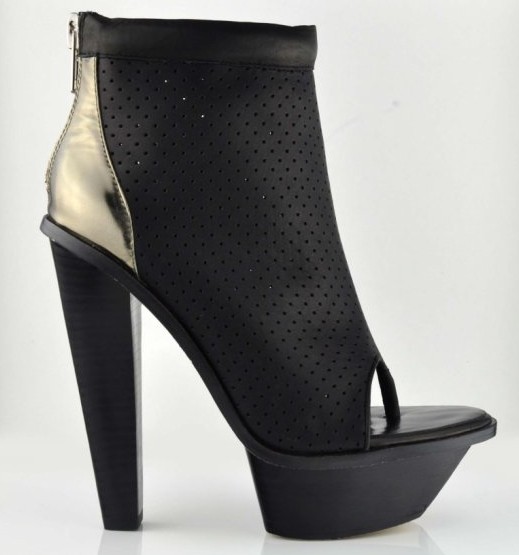 Alexander Wang Jannifer Mod Black Surface Awl Heel