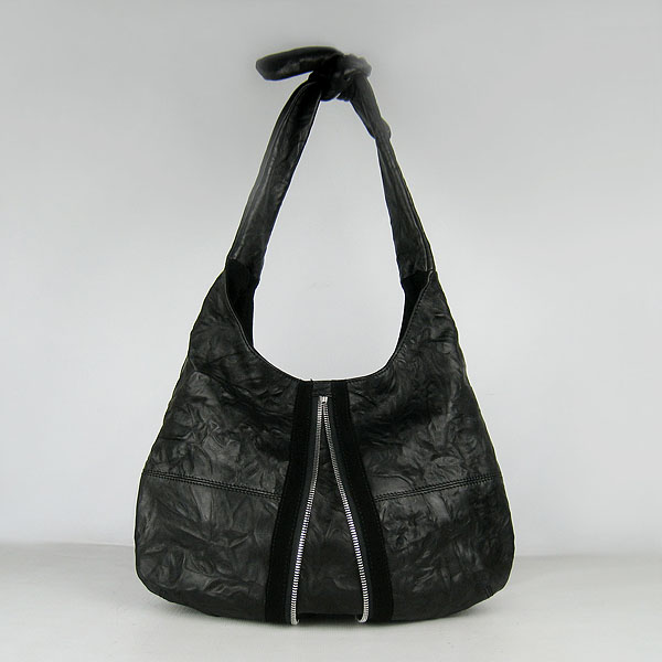 Alexander Wang Donna Zipper Hobo Shoulder Bag Black