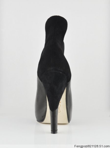 Alexander Wang Devon Open Toe Sude Booties Black