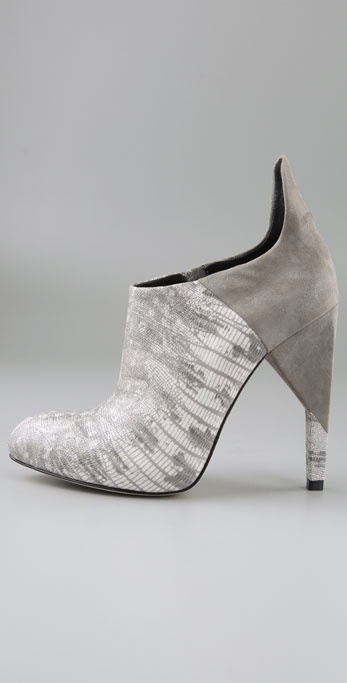 Alexander Wang Devon Open Toe Sude Booties