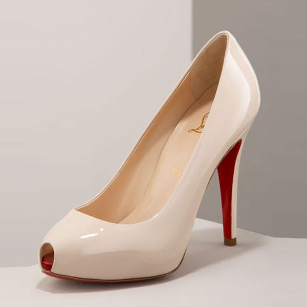 Christian Louboutin Hidden-Platform Pump Bone