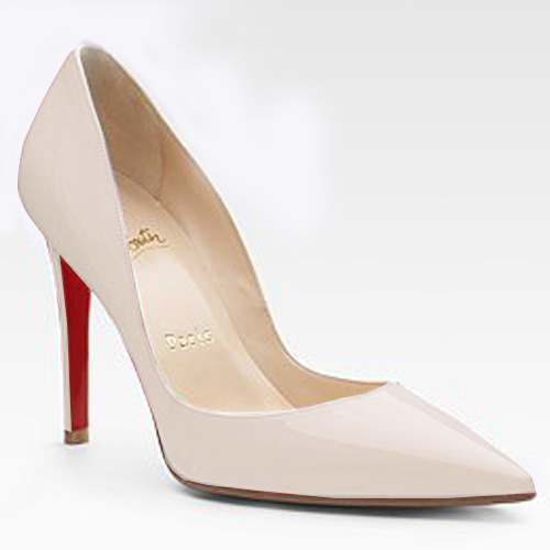 Christian Louboutin Pointed-Toe Pump white