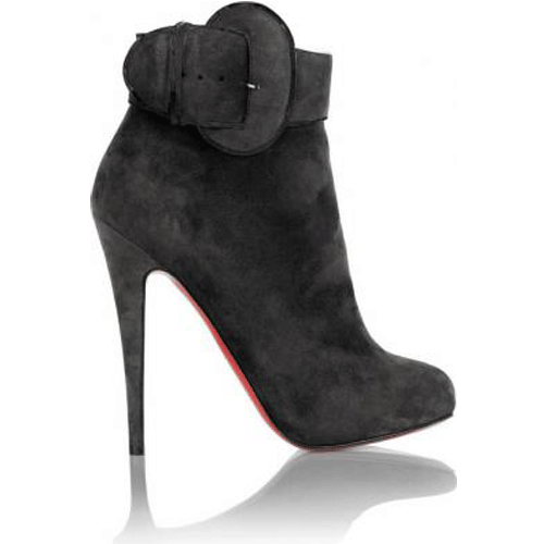 Christian Louboutin Trottinette Boots Suede Black