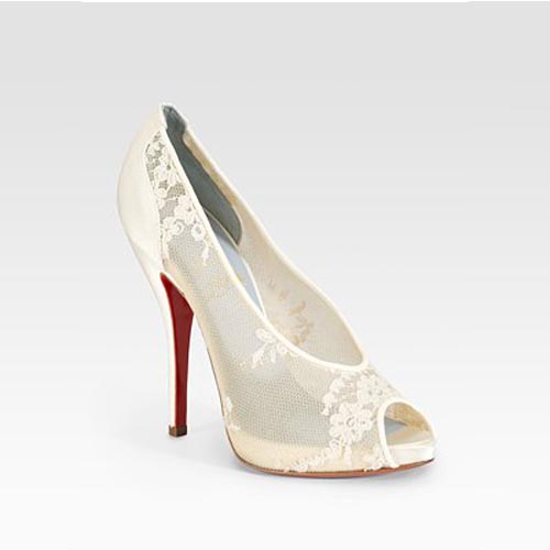 Christian Louboutin Fetilo Peep-Toe Pumps