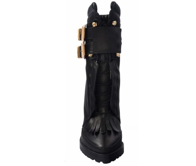 ALEXANDER WANG Lara high heel leather combat boots