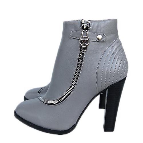 Alexander Mcqueen Grey Ankle boots