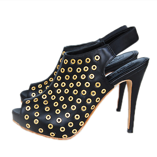 Alexander Mcqueen Punk Black Pumps