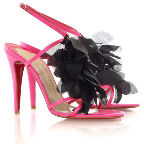 Christian Louboutin Petal Sandal Neon pink