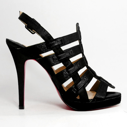 Christian Louboutin Platform Cage Sandal Black