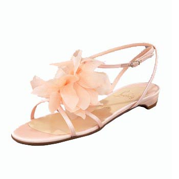 Christian Louboutin Petal Crepe Satin Sandal Pink