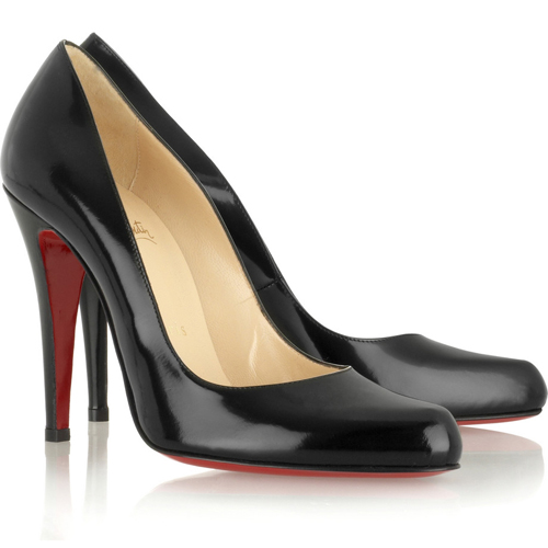 Christian Louboutin Black patent leather 120 Pigalle pumps