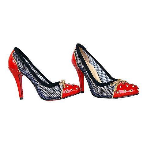 Christian Louboutin atent Spike Pump red