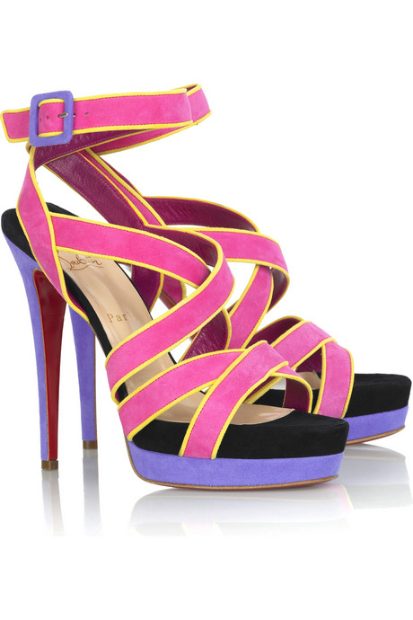 Christian Louboutin Straratata 140 suede sandals