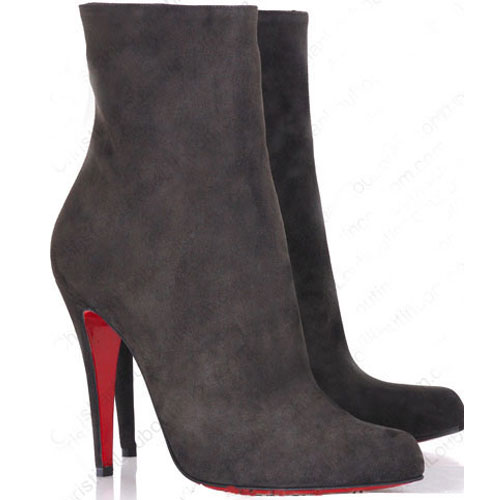 Christian Louboutin Paris 100 boots Plum suede