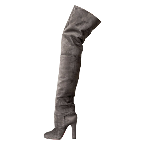 Christian Louboutin OTK Platform Boot Africa (gray) suede