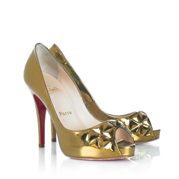 Christian Louboutin Bling Bling platforms Gold