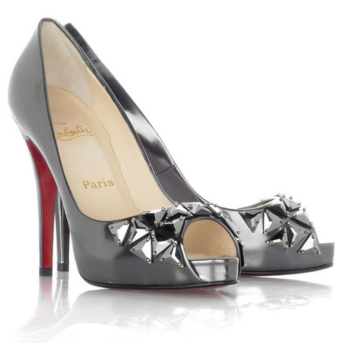 Christian Louboutin Bling Bling platforms Pewter