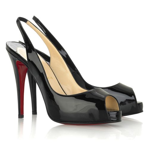 Christian Louboutin No Privé 120 patent slingbacks