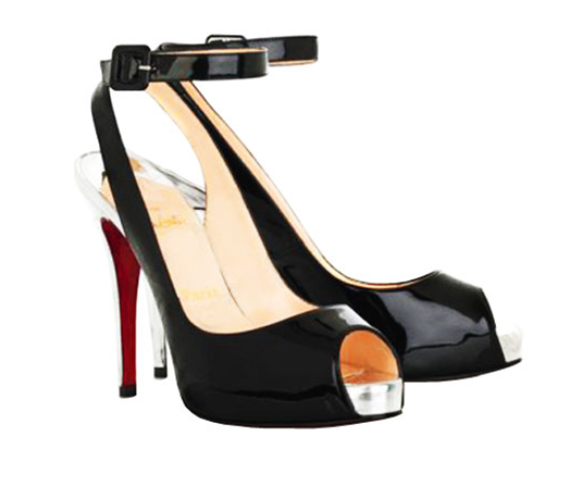 Christian Louboutin Platform Mary Jane Slingback Black