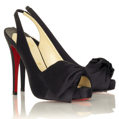 Christian Louboutin Very Noeud slingbacks Black