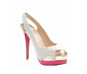 Christian Louboutin Double-Platform Slingbacks Pink