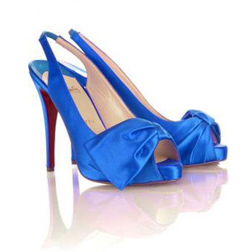 Christian Louboutin Very Noeud slingbacks Blue