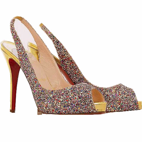 Christian Louboutin N. Prive fabric slingbacks Multi-color