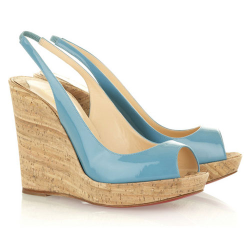 Christian Louboutin Jean Paul 120 wedge sandals Blue