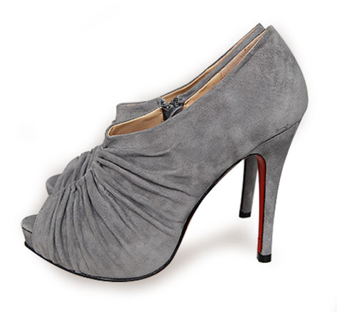 Christian Louboutin Ruched Ankle Boots