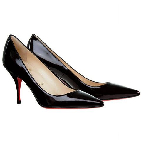 Christian Louboutin Black patent leather Pigalle pumps