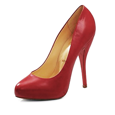 christian louboutin decollete pumps red