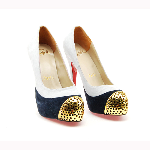 christian louboutin Suede pumps White