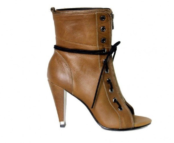 Alexander Wang Freja Laced Zip Boot Stiletto Yellow